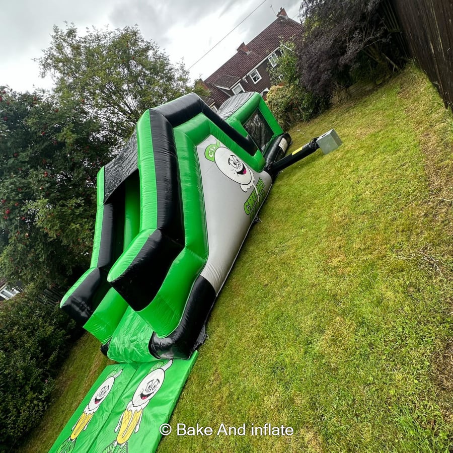 27ft x 14ft Chunky Dunks Fun Run with Slide - Hire in Scotland | Bake ...